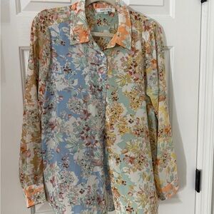 Rose & Olive Multicolor Floral Blouse